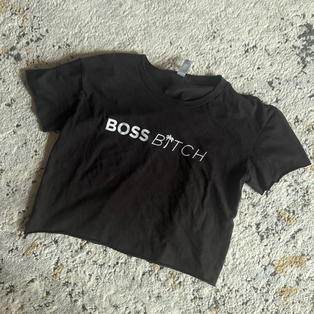 Boss B🌴tch Crop Top